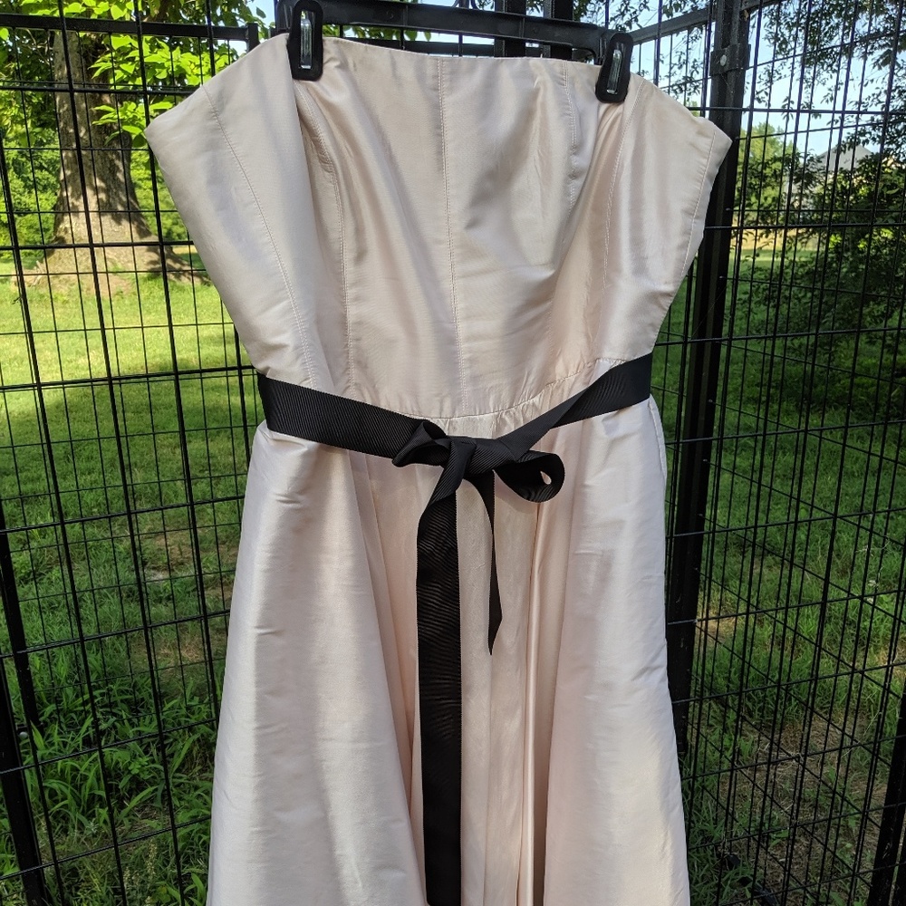 Adorable and fun blush pink cocktail dress